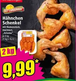 Norma Hähnchen Schenkel mit Rückenstück, mariniert, „Arizona“ Angebot