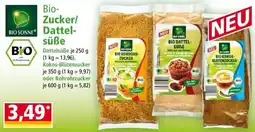 Norma Bio Sonne Bio Zucker/Dattelsüße Angebot