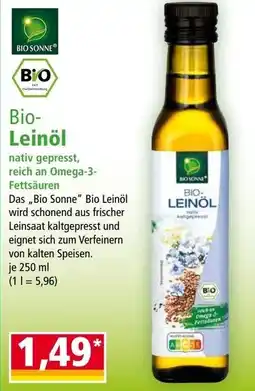 Norma Bio Sonne Bio Leinöl Angebot