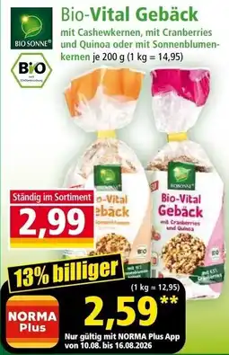 Norma Bio-Vital Gebäck Angebot