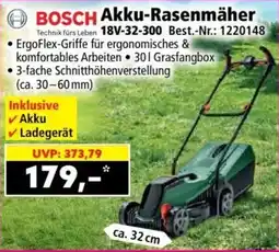 Norma BOSCH Akku-Rasenmäher Angebot