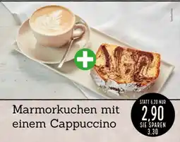 Interspar Marmorkuchen mit einem Cappuccino Angebot