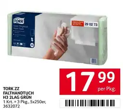 Transgourmet Tork Zz Falthandtuch H3 2lag Grün Angebot