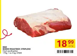 Transgourmet Rind Beiried (Roastbeef, Striploin) Angebot