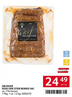 Transgourmet Ablinger Sous Vide Stier Beiried Vac Angebot