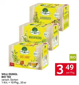 Transgourmet Willi Dungl Bio Tee Angebot