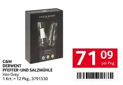 Transgourmet C&M DERWENT PFEFFER-UND SALZMÜHLE Iron Grey Angebot