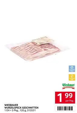 Transgourmet Wiesbauer Wurzelspeck Geschnitten Angebot
