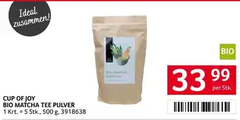 Transgourmet Cup of Joy Bio Matcha Tee Pulver Angebot