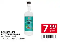 Transgourmet Berliner Luft Pfefferminz Likör Angebot