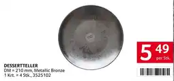 Transgourmet Dessertteller Metallic Bronze Angebot