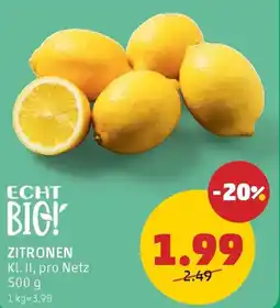 PENNY Zitronen kl. II Angebot