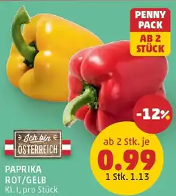 PENNY Paprika rot/gelb Angebot