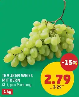 PENNY Trauben weiss mit kern kl. I Angebot