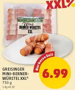 PENNY Greisinger mini-berner- würstel xxl Angebot