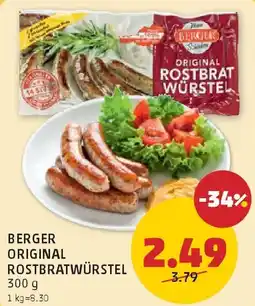 PENNY Berger original rostbratwürstel Angebot