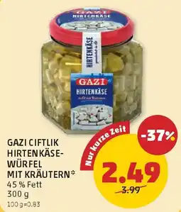 PENNY Gazi ciftlik hirtenkäse- würfel mit kräutern* Angebot