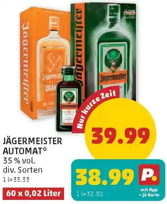 PENNY Jägermeister automat Angebot