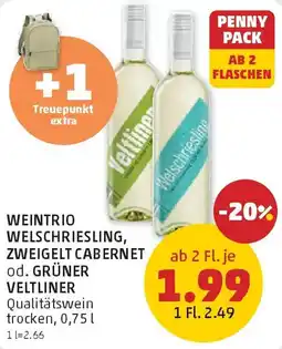 PENNY Weintrio welschriesling, zweigelt cabernet od. grüner veltliner Angebot
