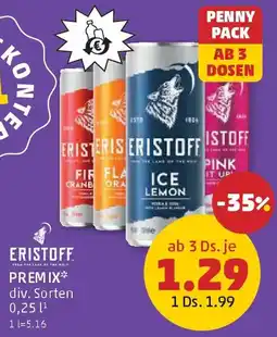 PENNY Eristoff premix Angebot