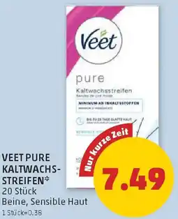 PENNY Veet pure kaltwachs- streifen Angebot