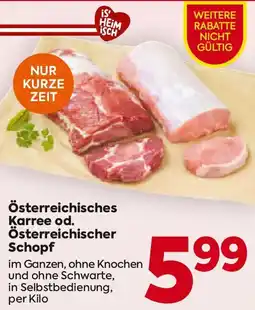 Billa Österreichisches Karree od. Österreichischer Schopf Angebot