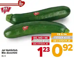 Billa Ja! Natürlich Bio-Zucchini Angebot