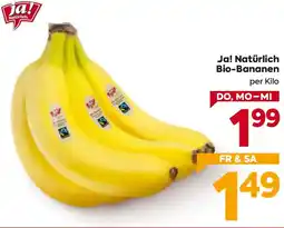 Billa Ja! Natürlich Bio-Bananen Angebot