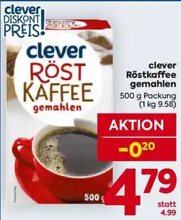 Billa Clever röstkaffee gemahlen Angebot