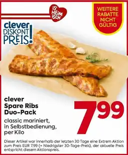 Billa Clever Spare Ribs Angebot