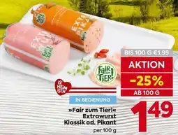 Billa Fair zum Tier! Extrawurst Klassik od. Pikant Angebot