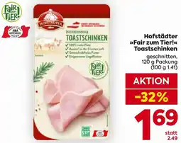 Billa Hofstädter Fair zum Tier! Toastschinken Angebot
