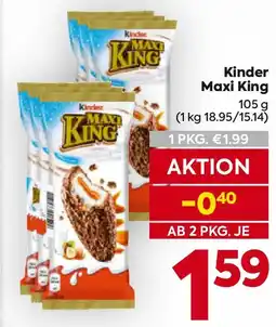 Billa Kinder Maxi King Angebot