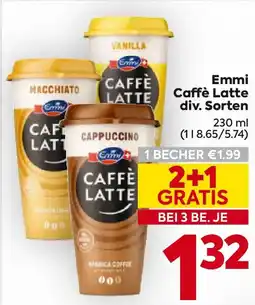 Billa Emmi Caffè Latte Angebot