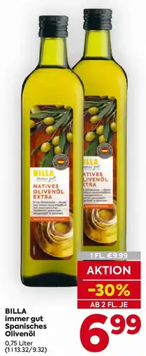Billa BILLA immer gut Spanisches Olivenöl Angebot