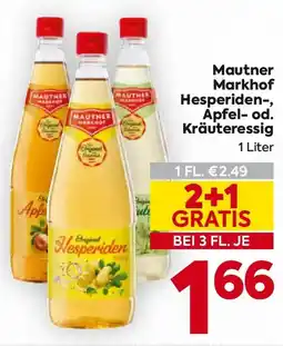 Billa Mautner Markhof Hesperiden-, Apfel- od. Kräuteressig Angebot