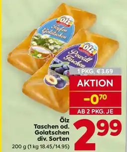 Billa Ölz Taschen od. Golatschen Angebot