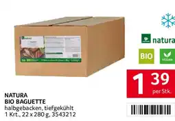 Transgourmet Natura Bio Baguette Angebot