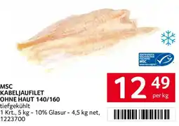 Transgourmet MSC Kabeljaufilet Angebot