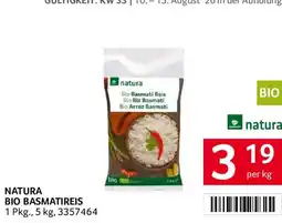 Transgourmet Natura Bio Basmatireis Angebot