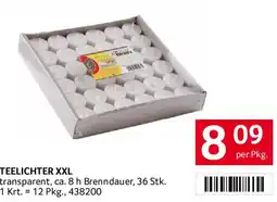 Transgourmet Teelichter XXL Angebot