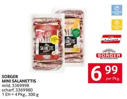 Transgourmet Sorger Mini Salanettis Angebot