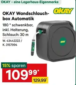 Lagerhaus OKAY Wandschlauchbox Automatik Angebot