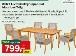 Lagerhaus KENT LIVING Sitzgruppen-Set Mauritius Angebot