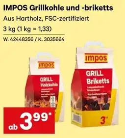 Lagerhaus Impos Grillkohle und -briketts Angebot