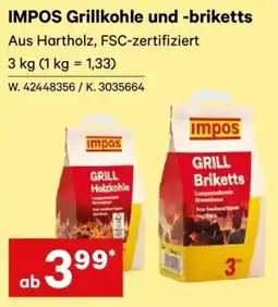 Lagerhaus IMPOS Grillkohle und -briketts Angebot