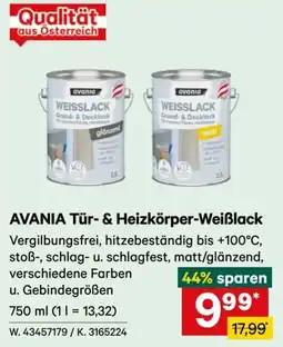 Lagerhaus AVANIA Tür- & Heizkörper-Weißlack Angebot