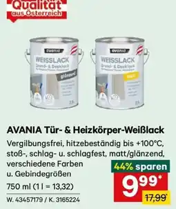 Lagerhaus AVANIA Tür- & Heizkörper-Weißlack Angebot