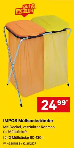Lagerhaus IMPOS Müllsackständer Angebot