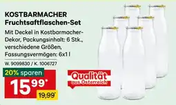 Lagerhaus Kostbarmacher Fruchtsaftflaschen-Set Angebot